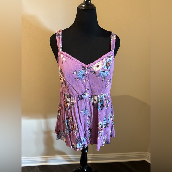 Torrid Babydoll Crepe Tank - Picture 4 of 9